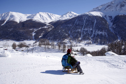 Schlitteln in Zuoz